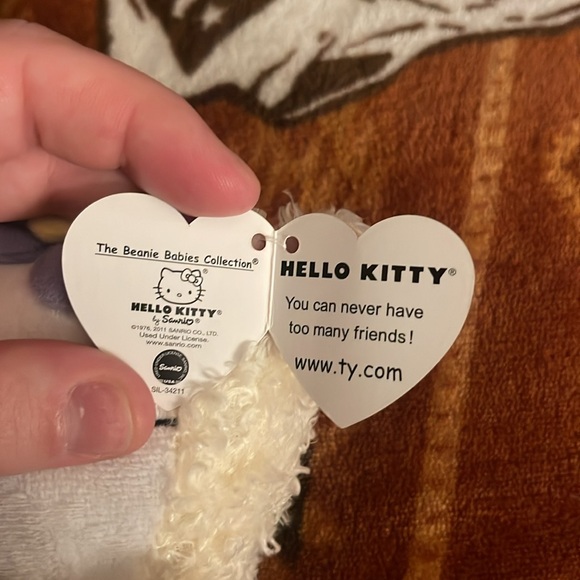 Easter lamb hello kitty TY baby mint condition - Picture 2 of 4
